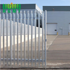 1.8m High Powder Coating Galvanized Palisade Fencing D Section Pale