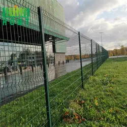 Outdoor Galvanized Welded 3D Wiremesh Fence Panel Easily Assembled Segment Types Metal Fence
