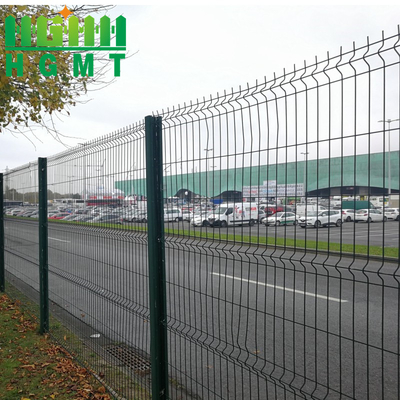 Outdoor Galvanized Welded 3D Wiremesh Fence Panel Easily Assembled Segment Types Metal Fence