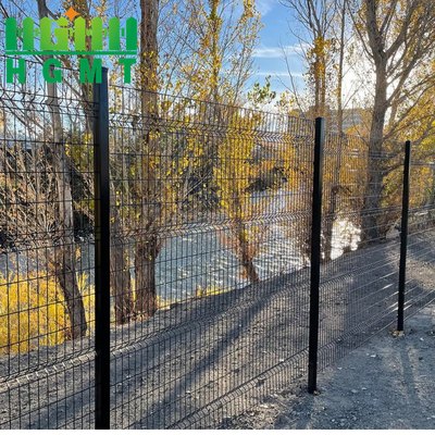Outdoor Galvanized Welded 3D Wiremesh Fence Panel Easily Assembled Segment Types Metal Fence