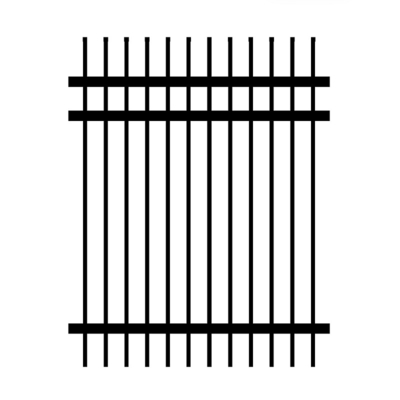 Steel Fencing Black Metal Picket Decorative Wrought Iron Fence Panels For Sale