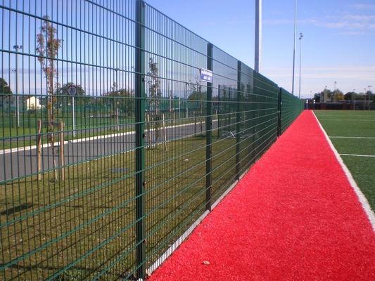 868/656/545 Metal Twin Bar Double Welded Wire Mesh Fence Powder Coated