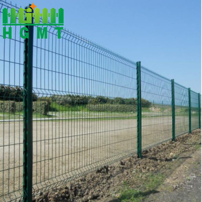 Garden Security Perimeter Bending 3d Curved Wire Mesh Fence Easy Installation