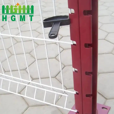 고 보안 상업용 장식용 PVC 코팅 경종 방지 공항 철 철 3D 울타리